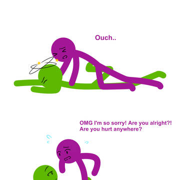💚 x 💜 but.. ❤️