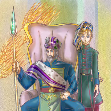 草原の王ラルゴと王太子ルカリオ