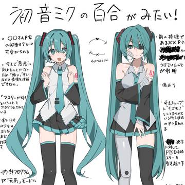初音ミクと初音ミクの漫画