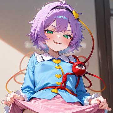 お姉ちゃんの身体で勝手に行為に及ぶこいしちゃん