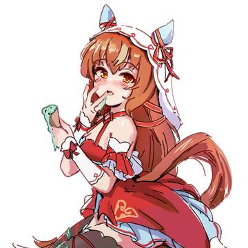 アイスを食べるのが遅いスティルちゃん