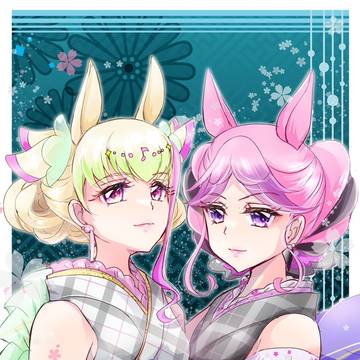 ズキュキス正月イラスト