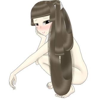 超ロングヘア剃髪/Super long hair shaving