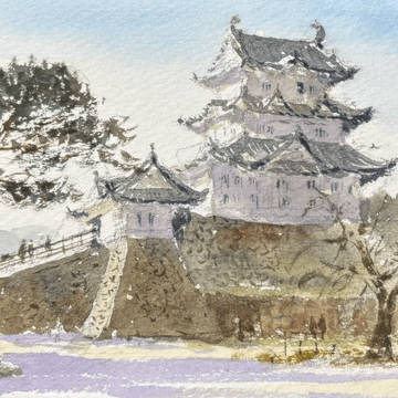 小田原城にて