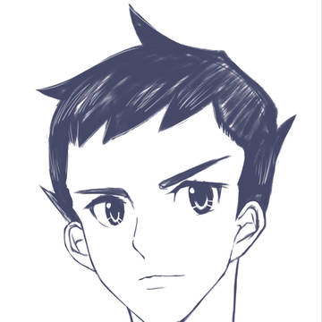 好きなキャラの顔だけ描く