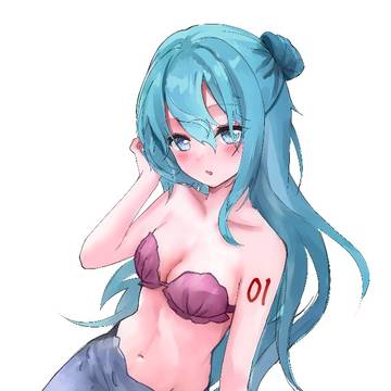 人魚になったミク