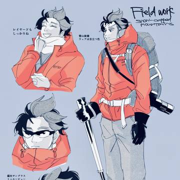 フィールドワーク雪山