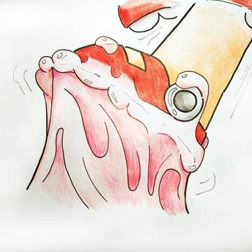 Roll in bubble gum again