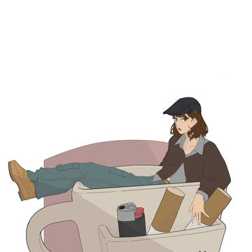 コーヒーとたばこと女の子