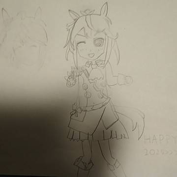 かなたんのウマ娘絵　#５　トウカイテイオー