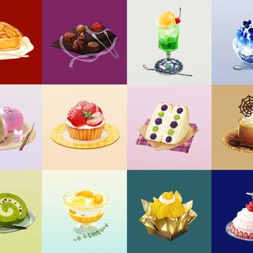 スイーツカレンダーイラスト
