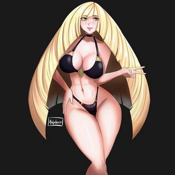 Lusamine pokemon Bikini