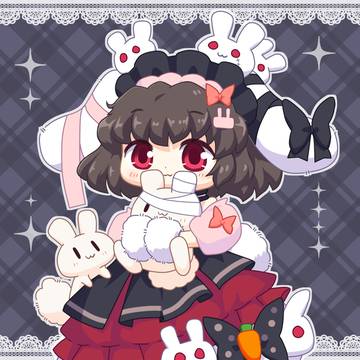 BOOKOFFコラボ衣装のてゐちゃん