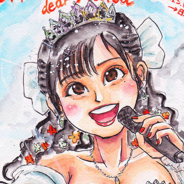 朝野ナツちゃんの似顔絵