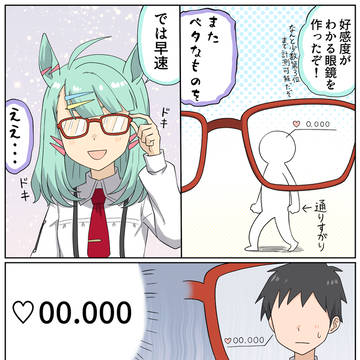 好感度が見えるメガネ!?