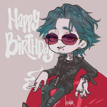 Birthday art 82Pigeon