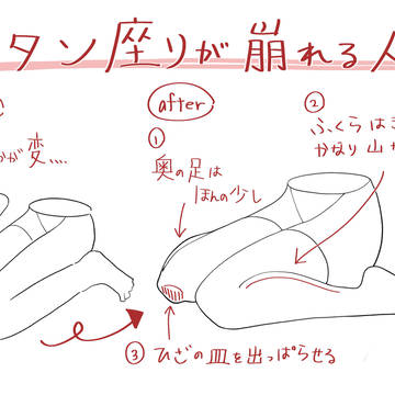 ぺたん座りが崩れる人へ