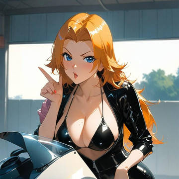 ラテックスレギンスな松本乱菊さん