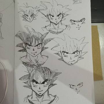 Day 1 learning how to draw Goku