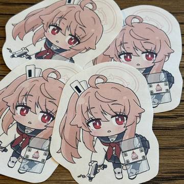 柚鳥ナツつまみモーションステッカー