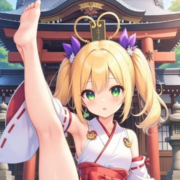 鼎ちゃんAI　巫女さんピンチ