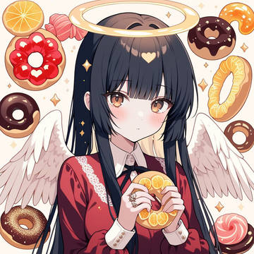 お菓子大好き天使ちゃん