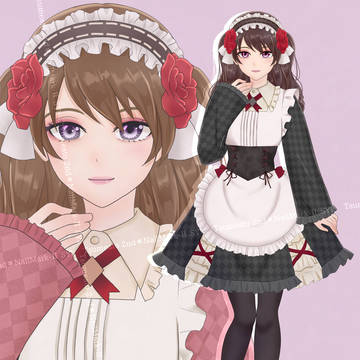 ゴシックメイドちゃん立ち絵