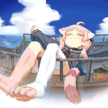 伸びるアリサ