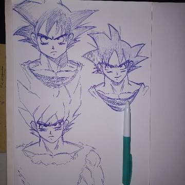 drawing goku day 2