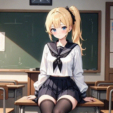 下课后的无人教室（GIF）