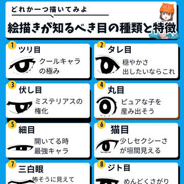絵描きが知るべき目の種類と特徴
