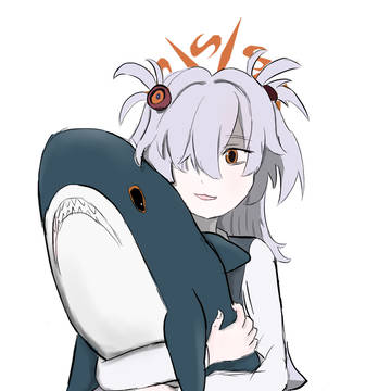 Konoe with Blahaj