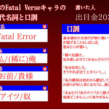 口調テンプレお借りしました