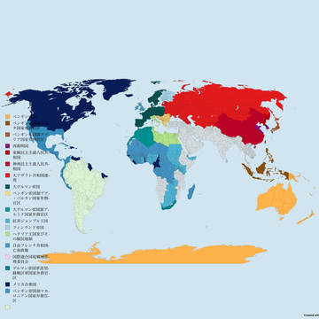ペンギン帝国の世界線地図