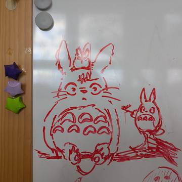 学校で描いた絵