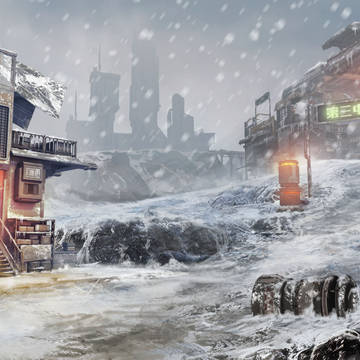 雪原中継地点