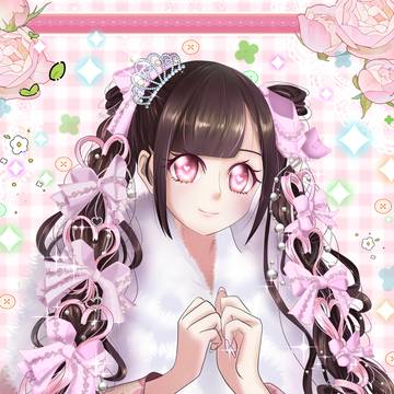 日系女孩-粉紅