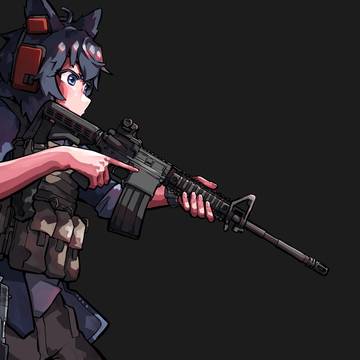 Aria with M4 Carbine