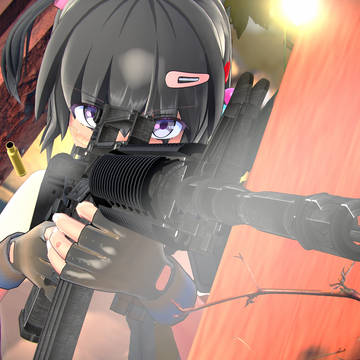 キャラとワールドサイズの対比を意識して作った銃器セット