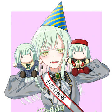 若葉睦生誕祭イラスト