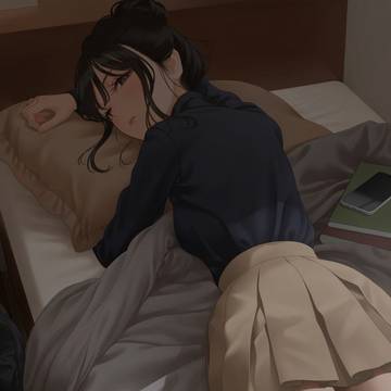 「 ベッド貸して、あと一時間後に起こして。」