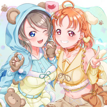 アニマルようちかちゃん🩵🐻🐶🧡