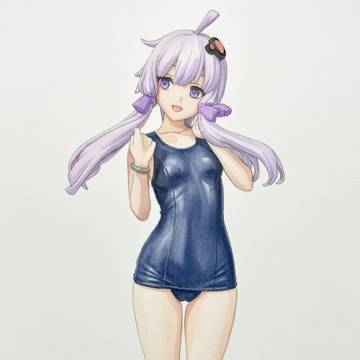 スク水を着た結月ゆかり