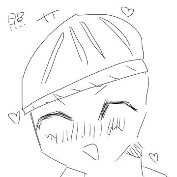 ニット帽の人