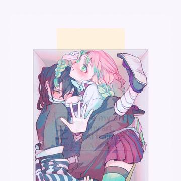 すごく小さい箱に閉じ込められたおばみつの漫画