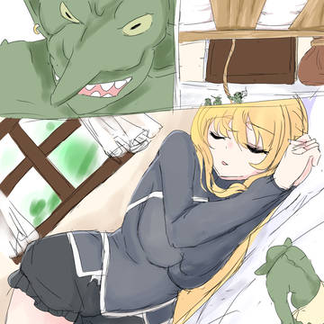 女神官と尿道voreゴブリン