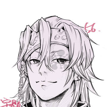 久しぶりに描いた宇髄さん