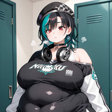 ストレッチをするも何も落ちない千速ちゃん