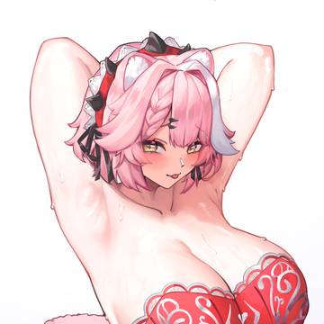 Beneath the maid's armor