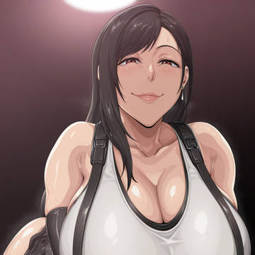 Tifa in the bar